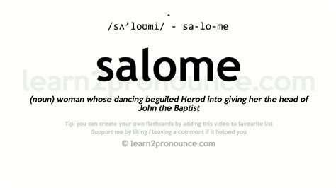 salome meaning in english